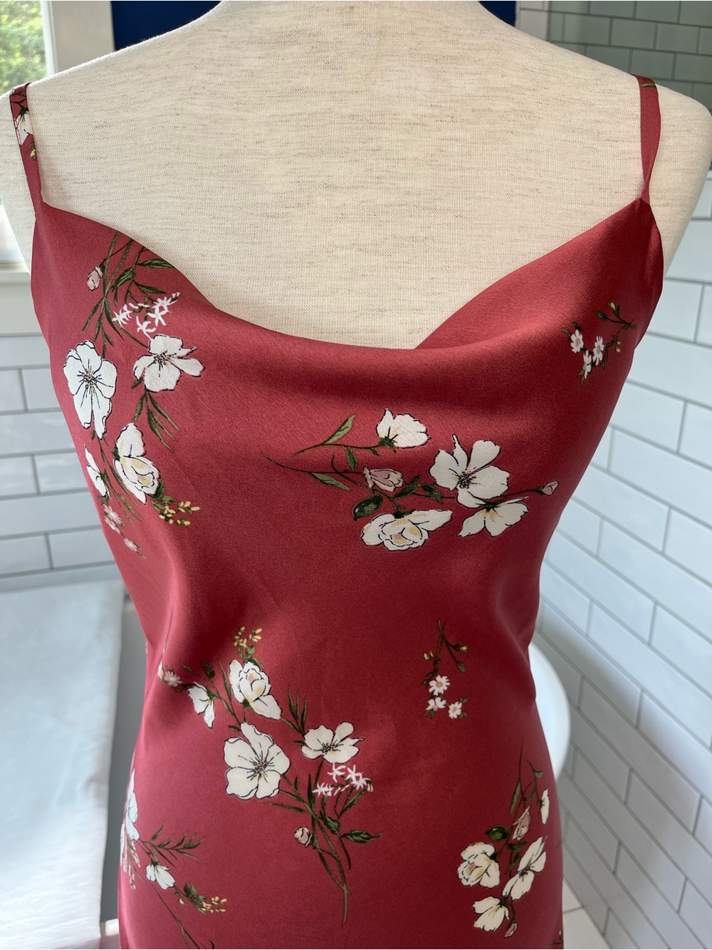 Inspired Hearts Dusty Rose Floral Slip Dress